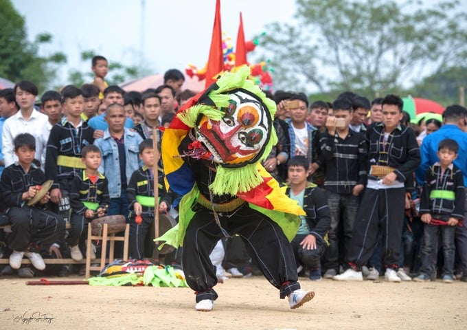 Lễ hội múa sư tử mèo tại Lạng Sơn.