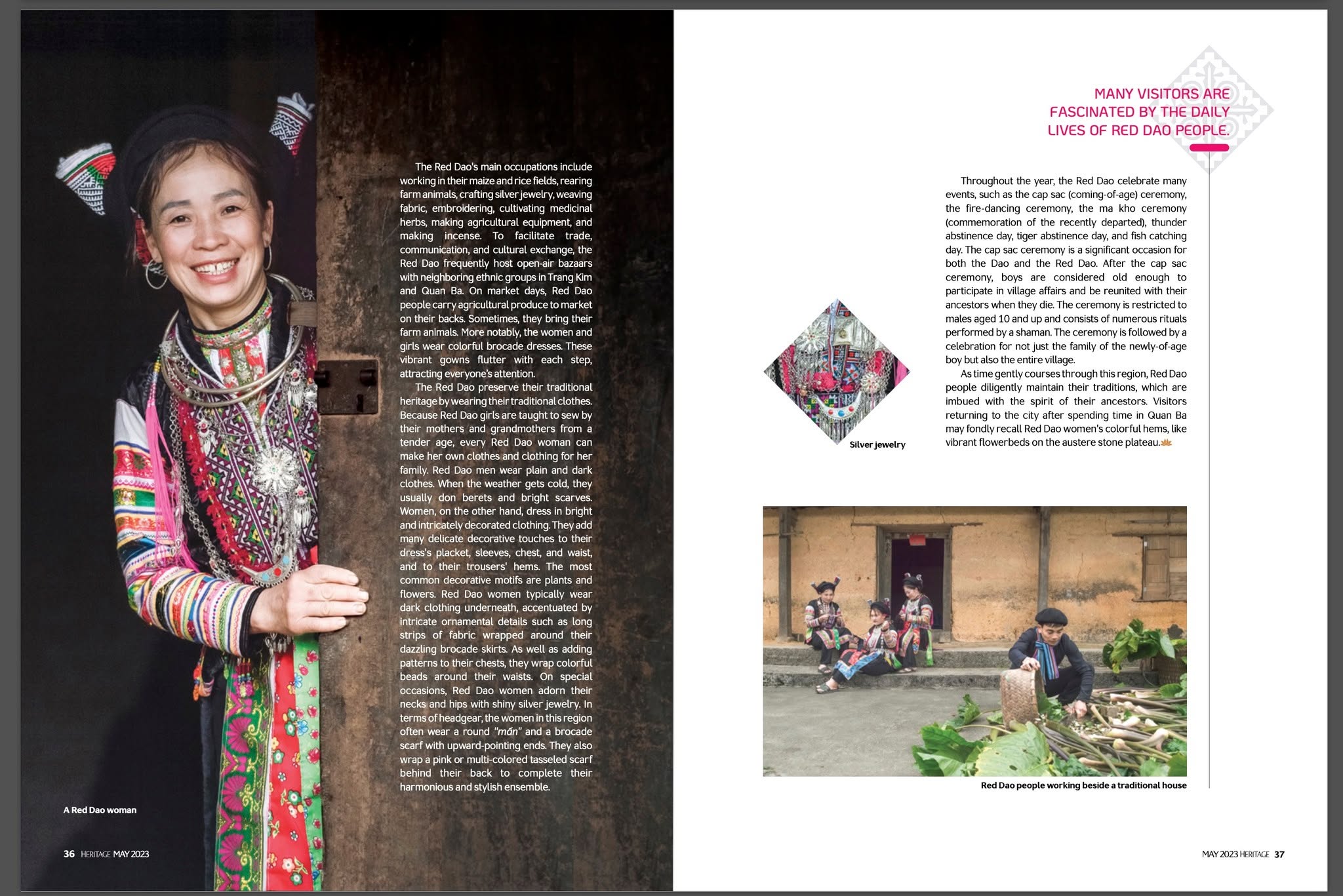 Trang đôi 36-37 tạp chí Heritage