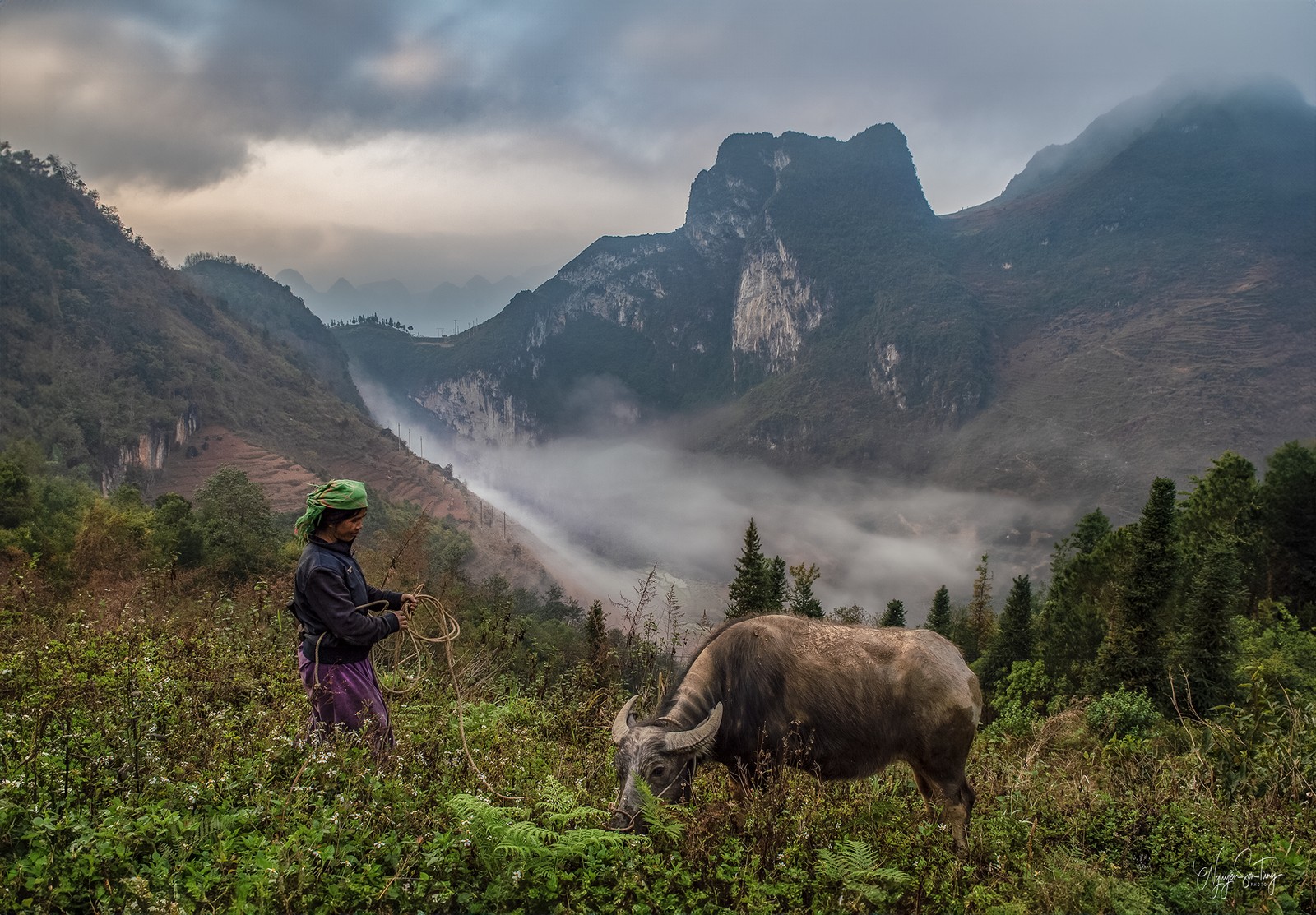 Bên sườn núi